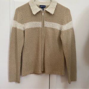 Vintage Limited Too Fuzzy Zip Up Sweater